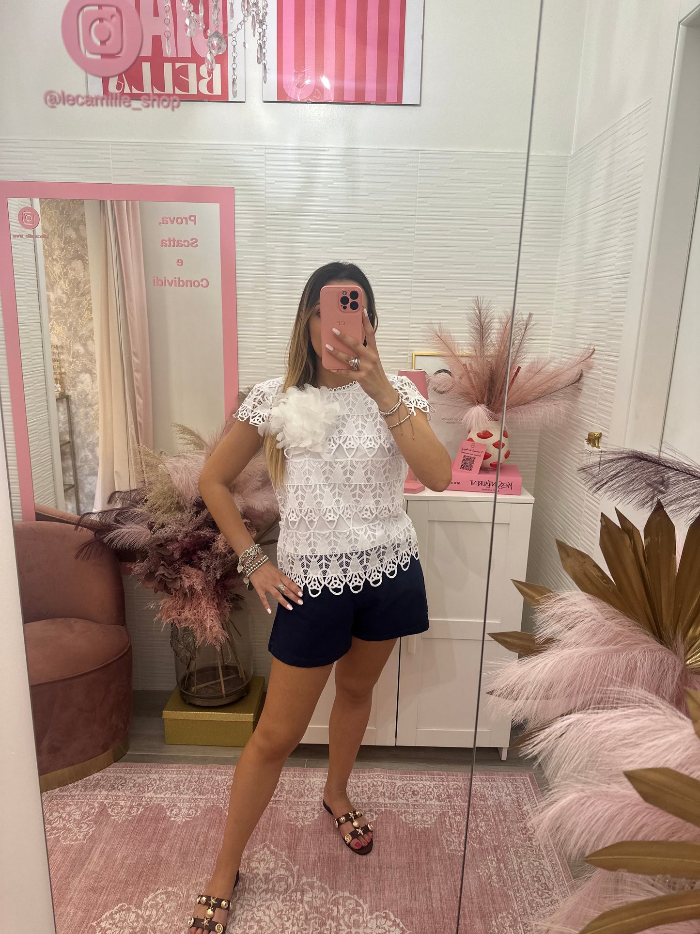 Blusa pizzo sangallo