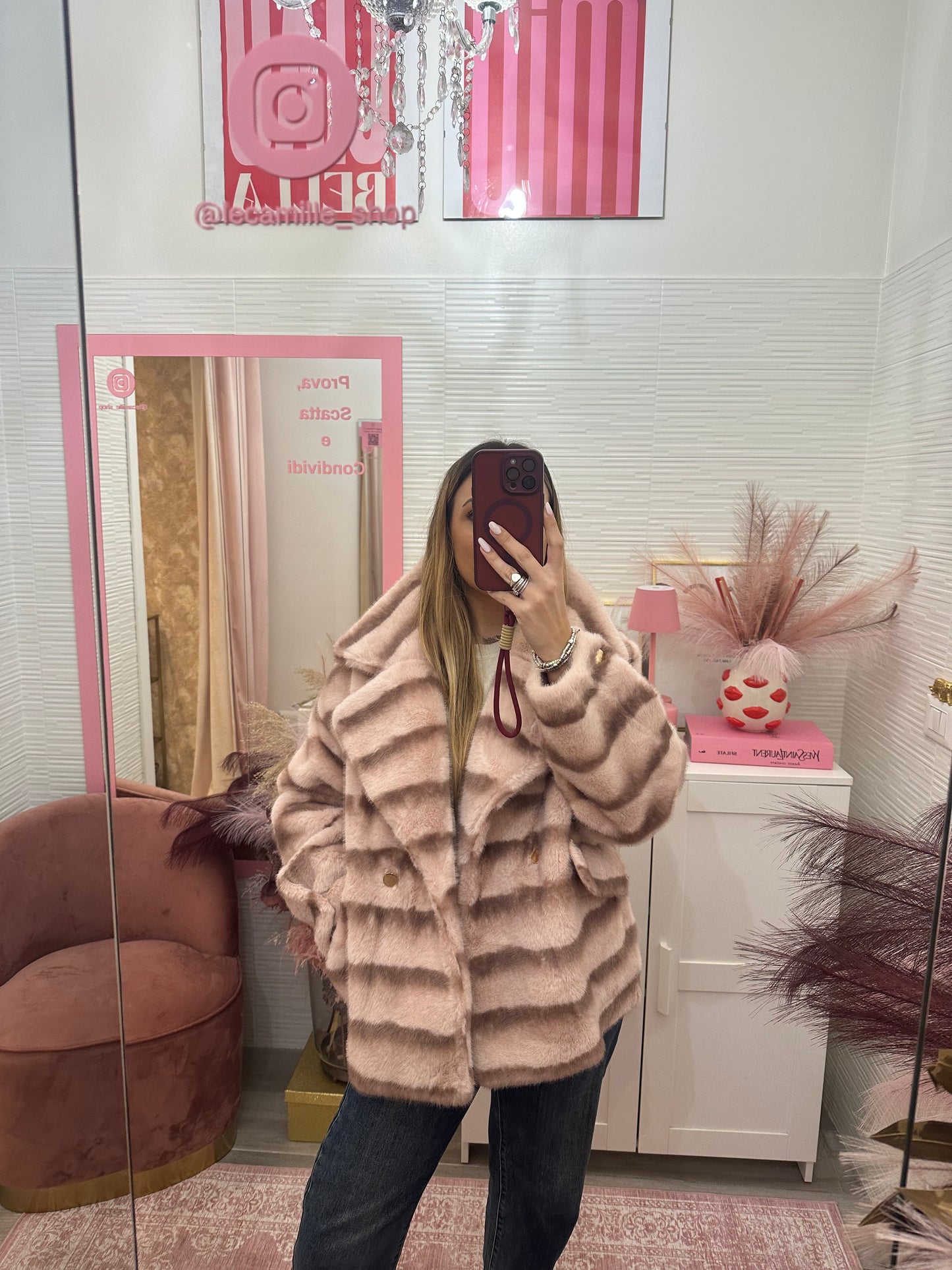 Ecopelliccia doppiopetto