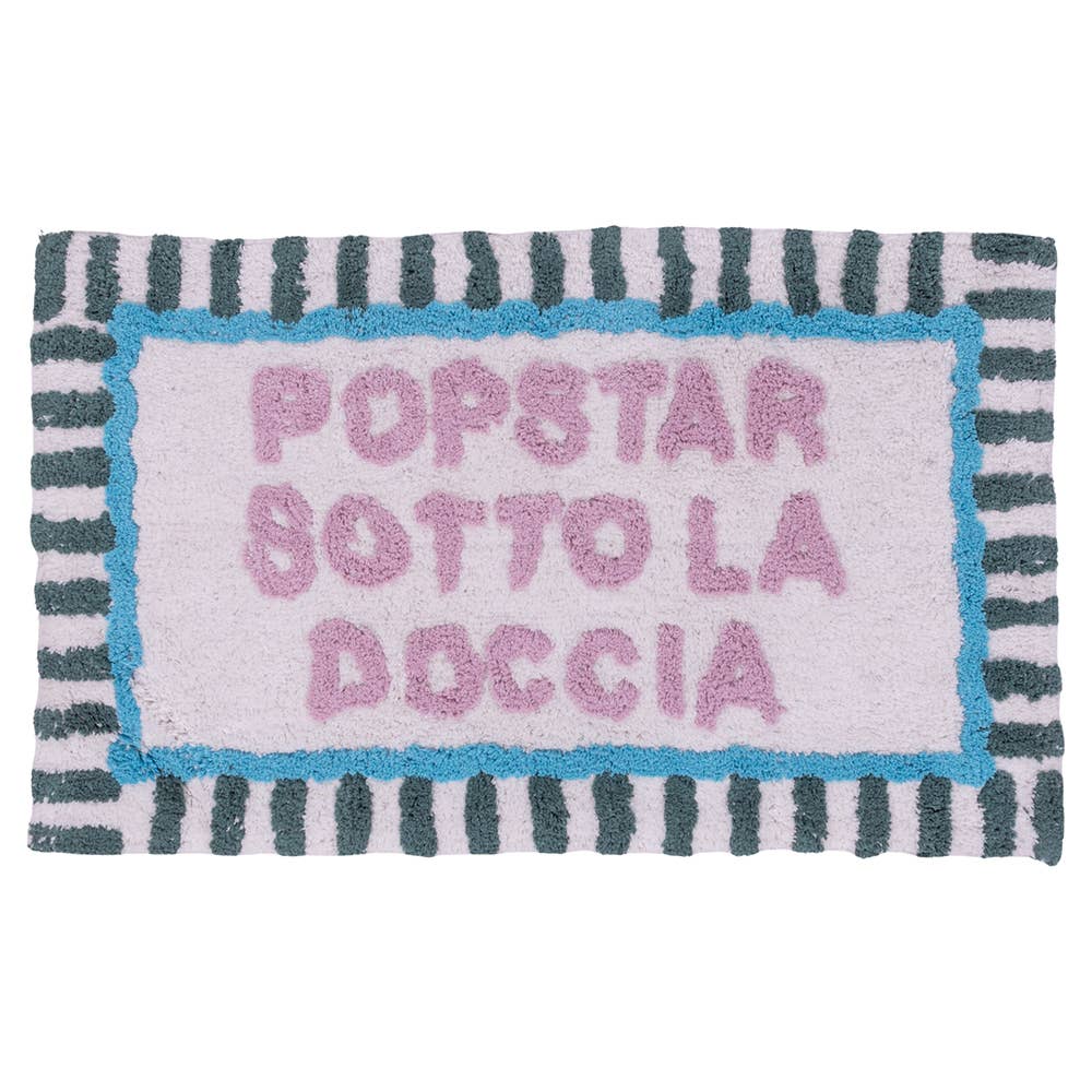 Tappetino bagno “Pop Star sotto a doccia”