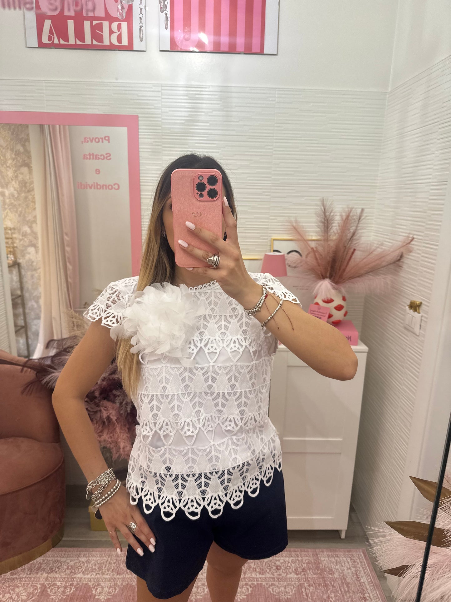 Blusa pizzo sangallo