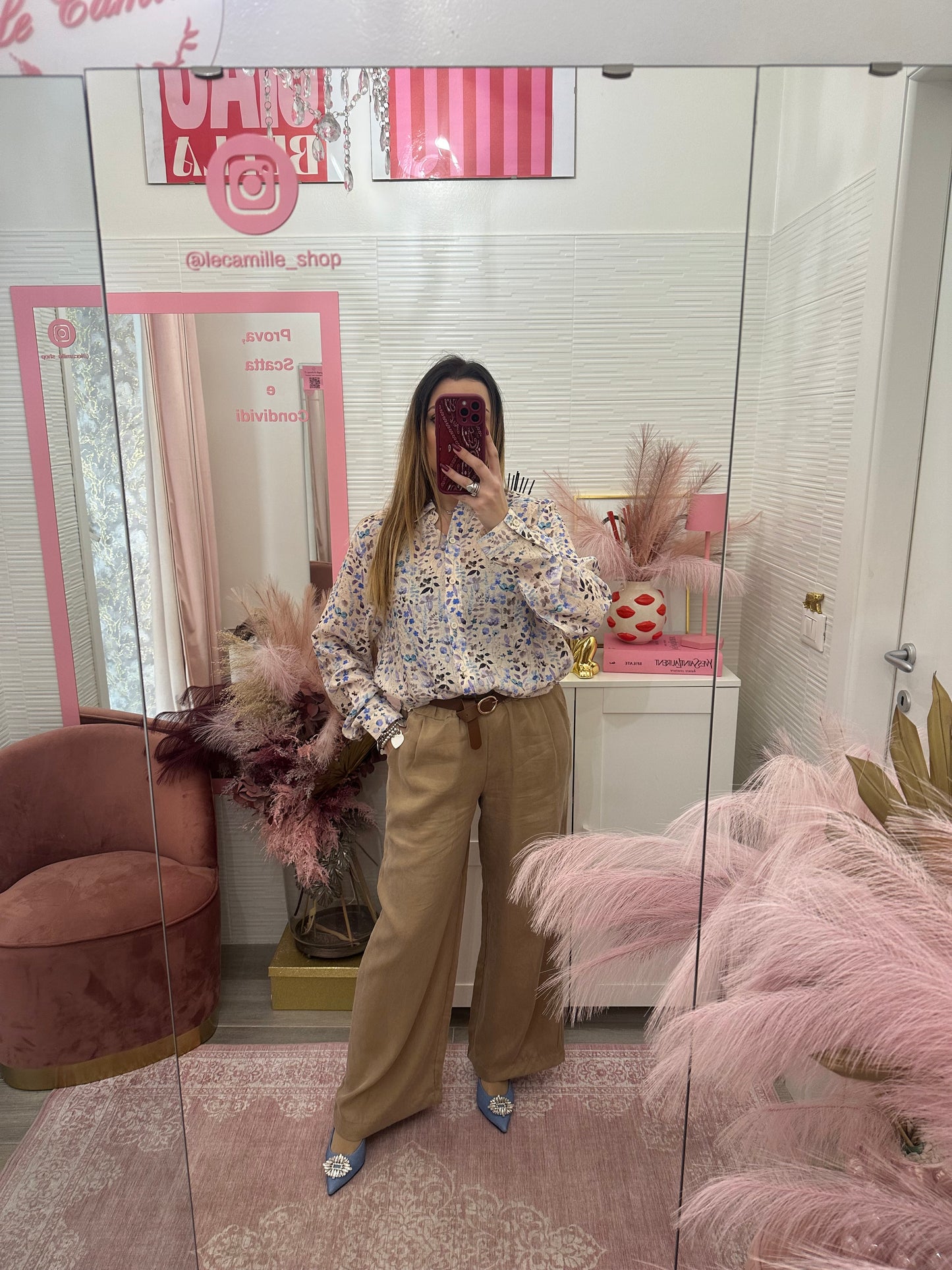 Camicia leggera micro fiori