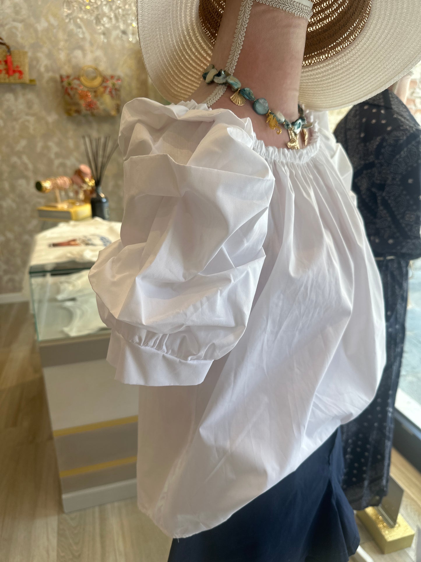 Blusa manica ampia