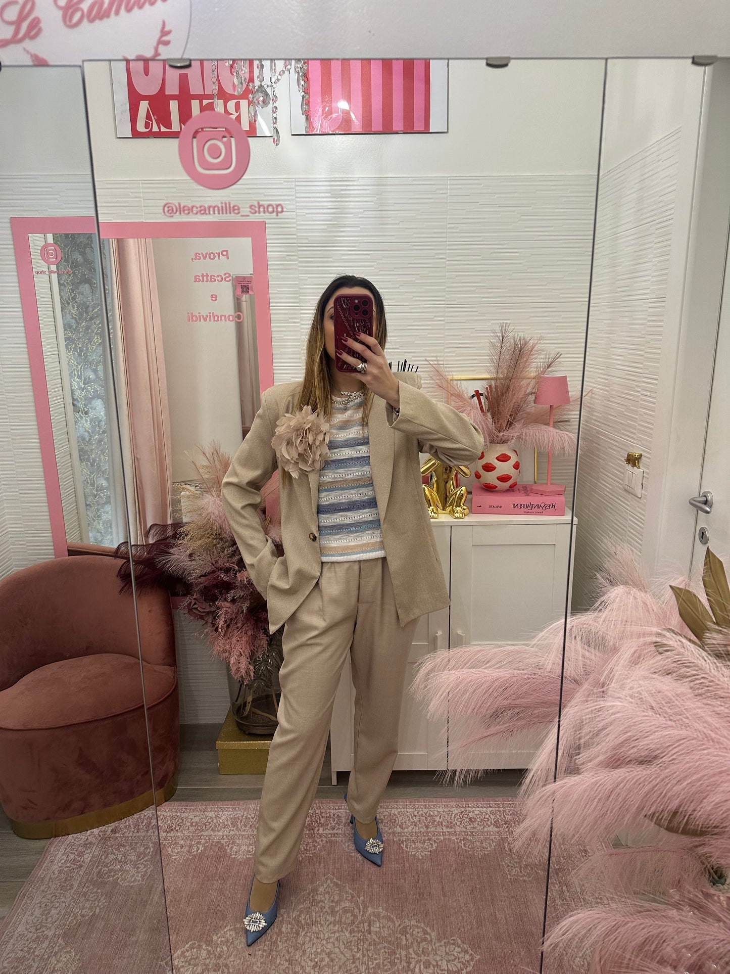 Giacca melangè sabbia