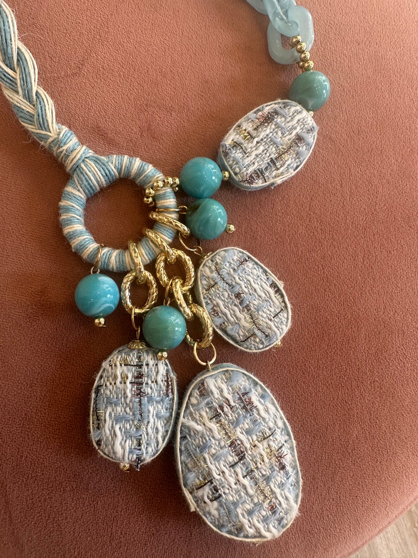 Collana tessuto