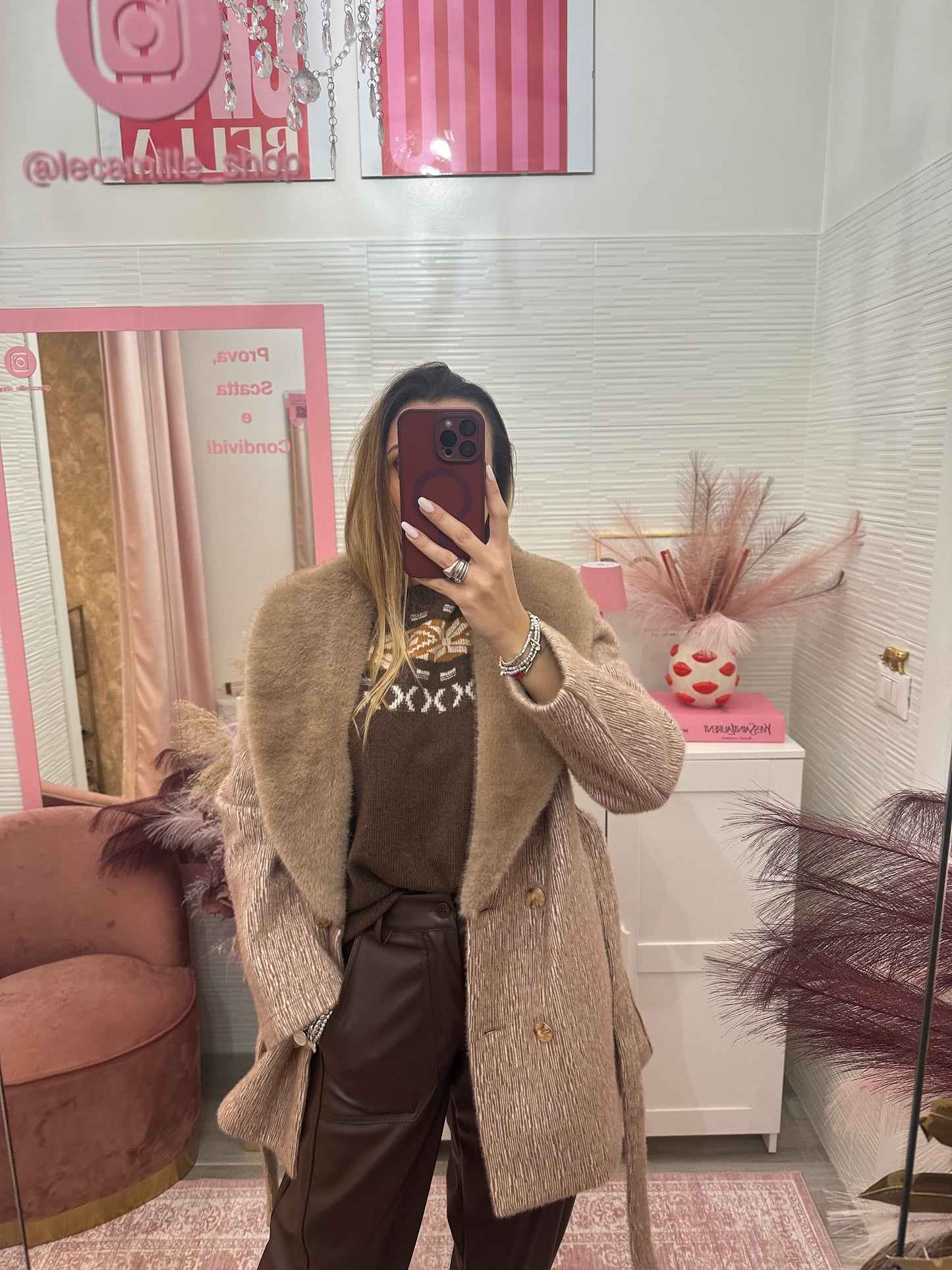 Cappottino double- face cammello