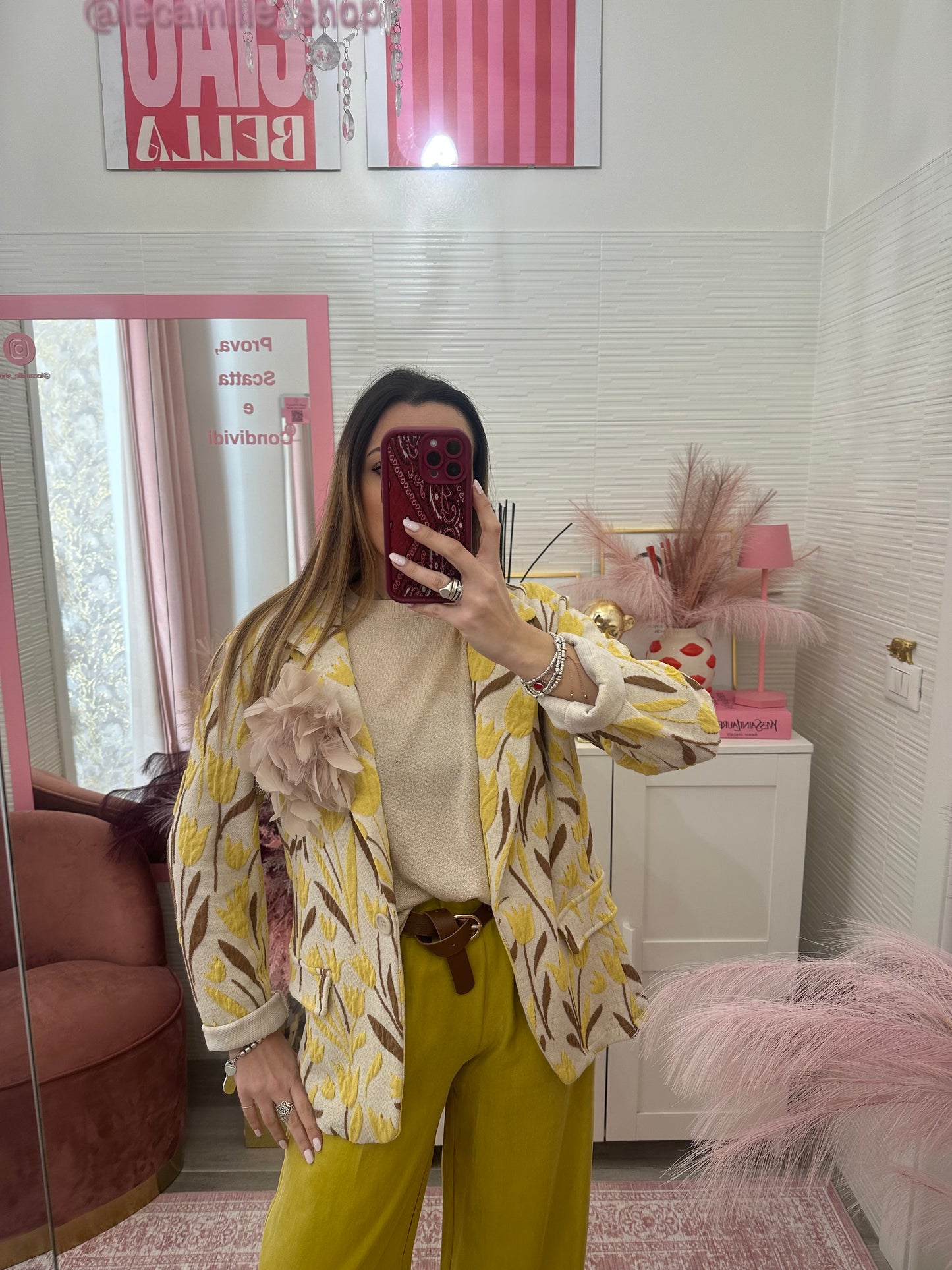 Blazer tulipani giallo