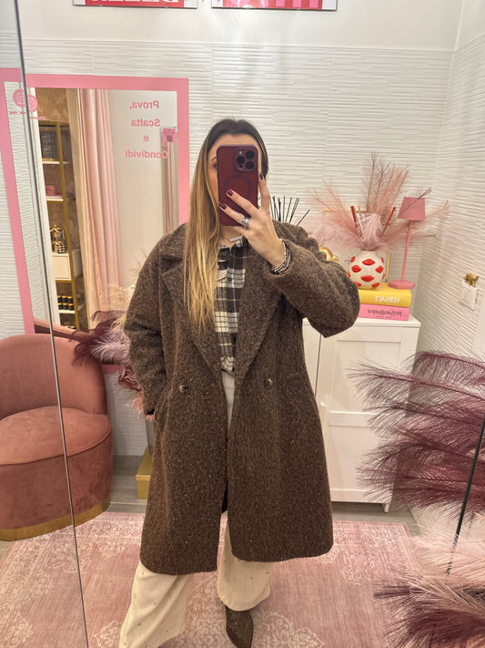 Cappotto over con lurex