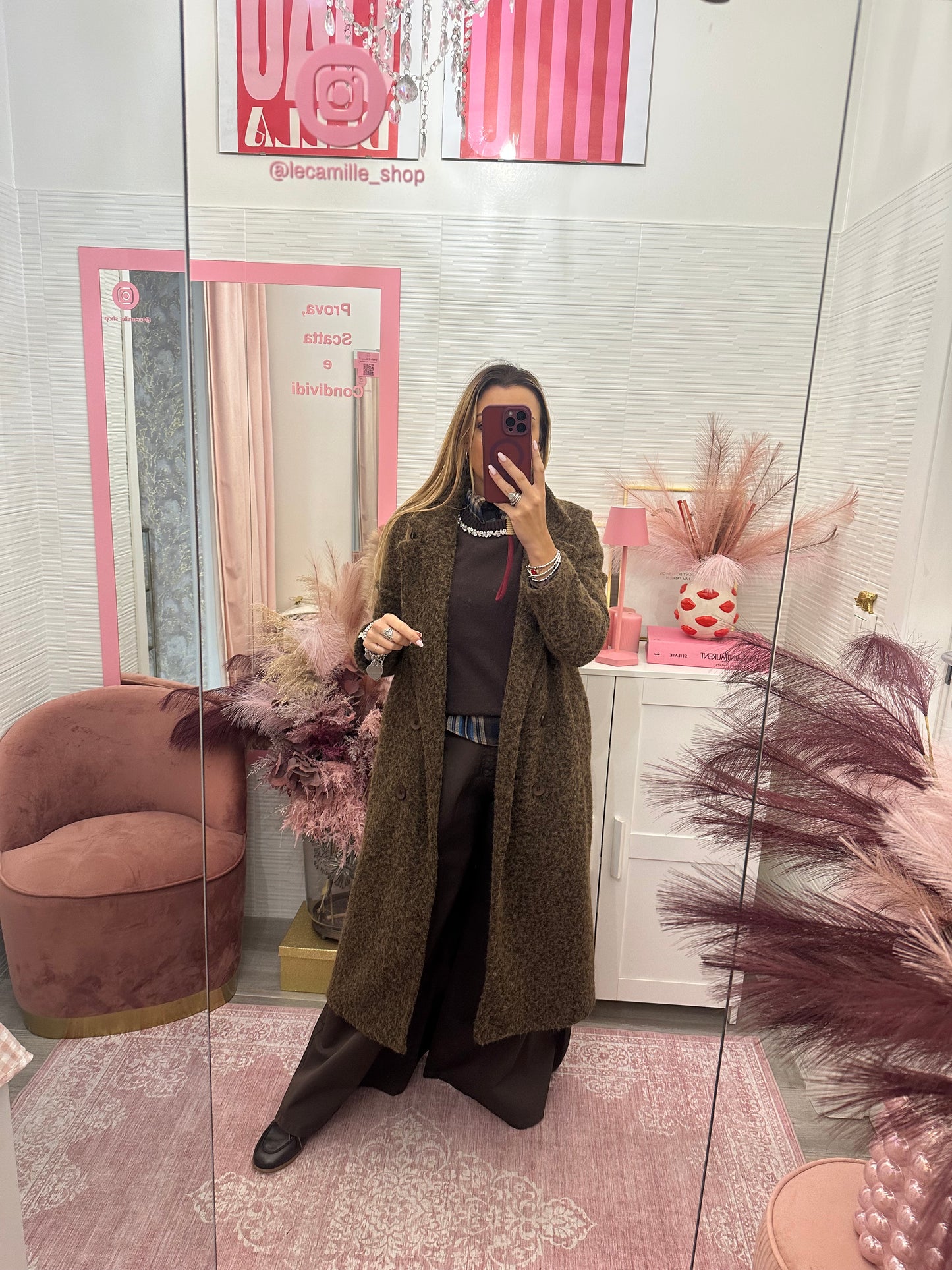 Cappotto lungo Bouclè