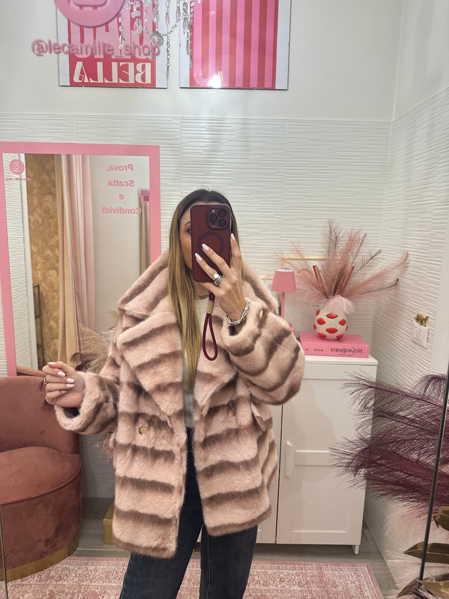 Ecopelliccia doppiopetto