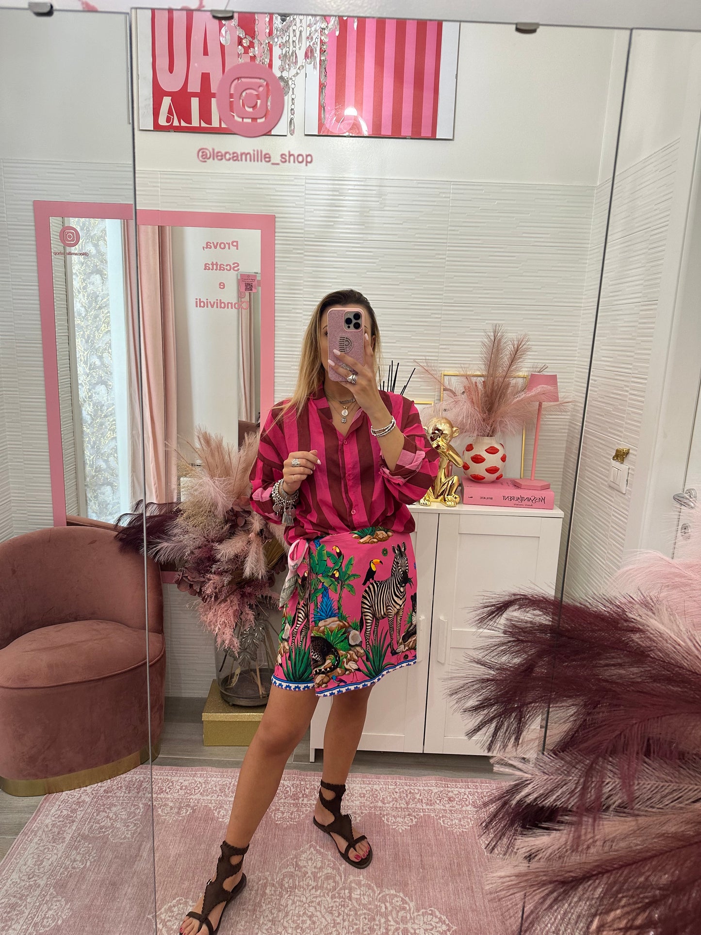 Mini gonna pareo zebra