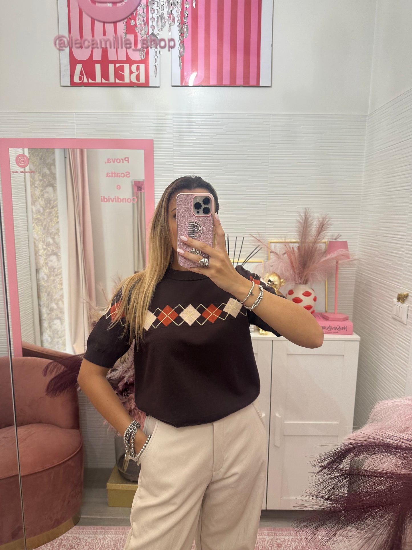 Maglioncino rombi