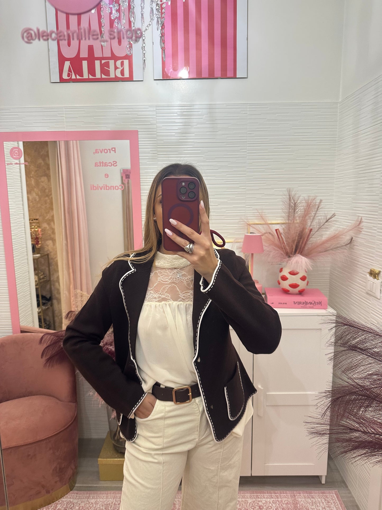 Giacchina con bordino contrasto