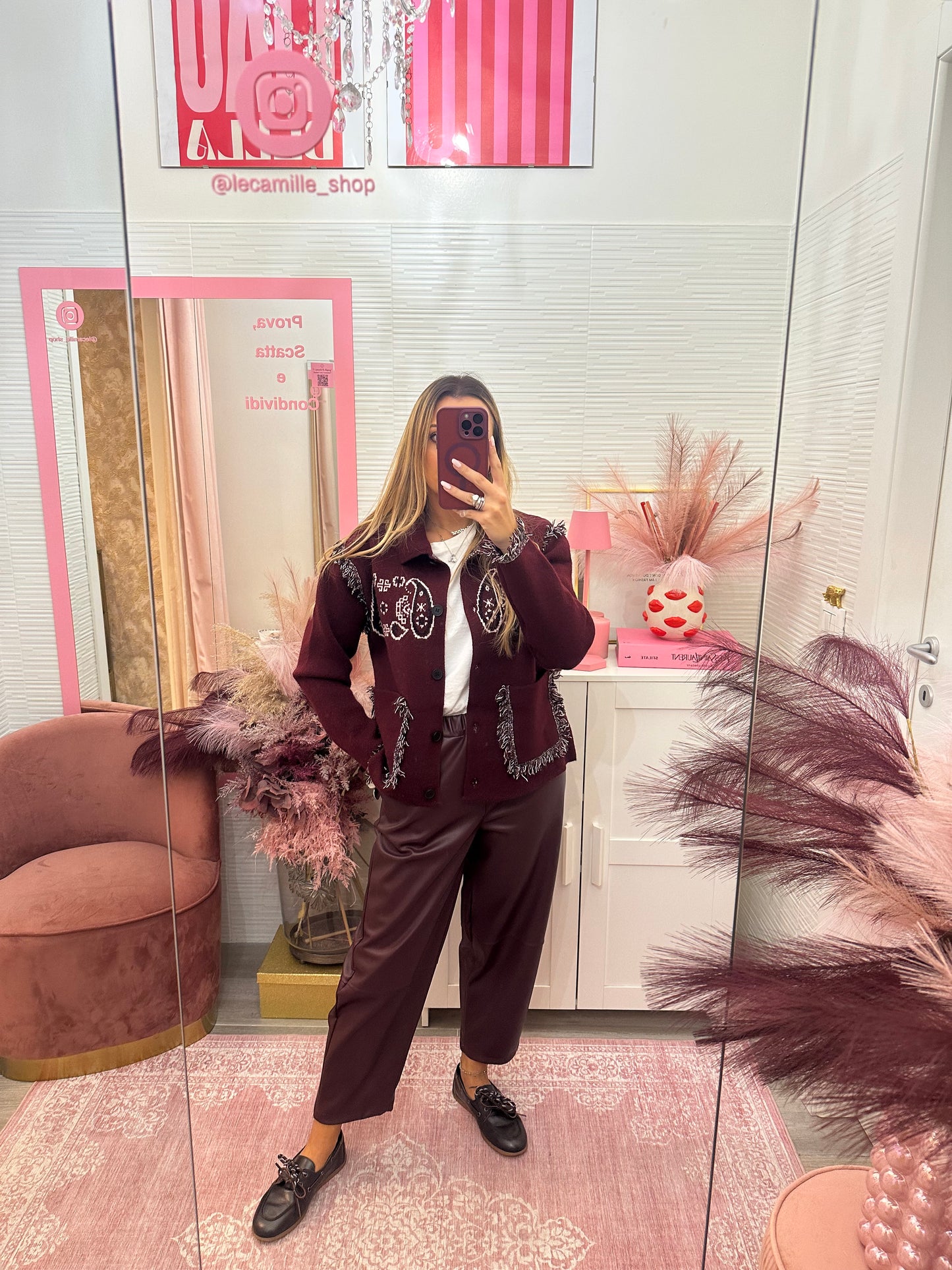 Giacchina bandana bordeaux