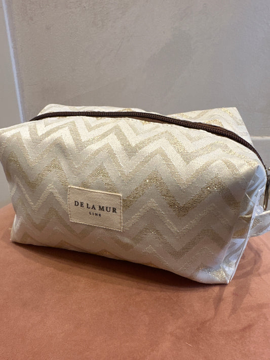 Beauty case zig zig lurex oro