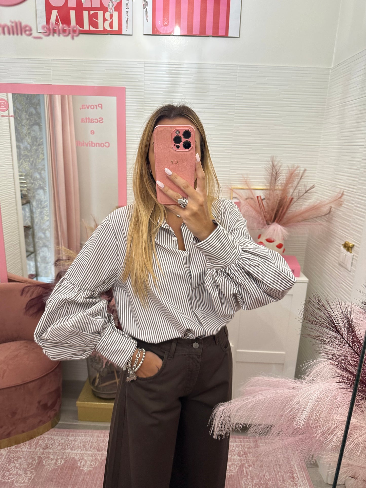 Camicia manica a palloncino