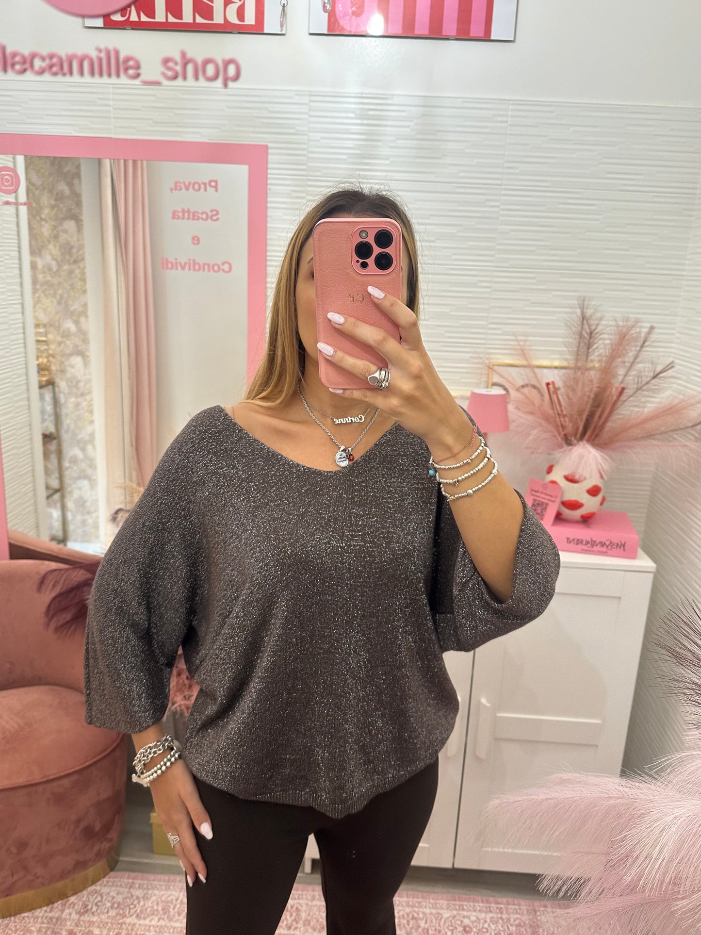 Maglioncino filo Lurex