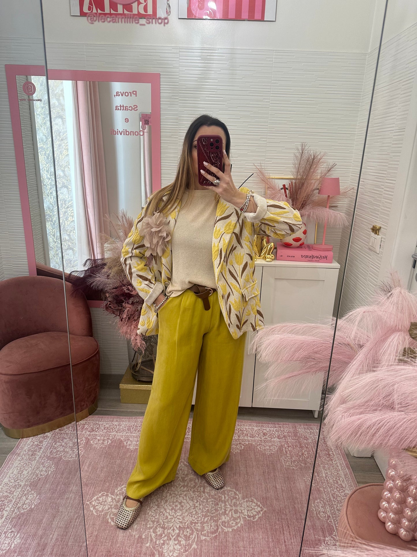 Blazer tulipani giallo