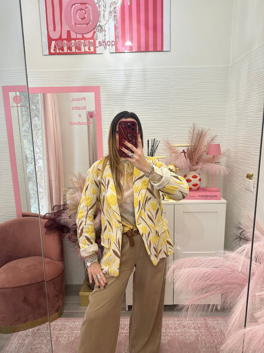 Blazer tulipani giallo