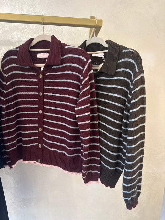 Cardigan con colletto