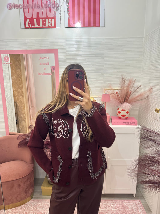 Giacchina bandana bordeaux