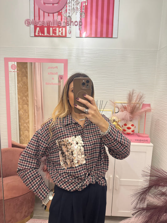 Camicia quadri con tasca