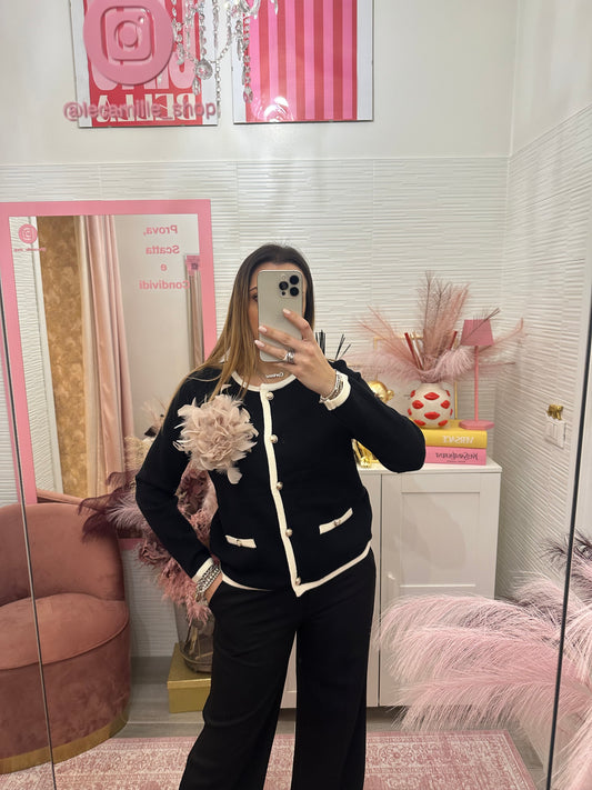 Cardigan “Chanel” nero