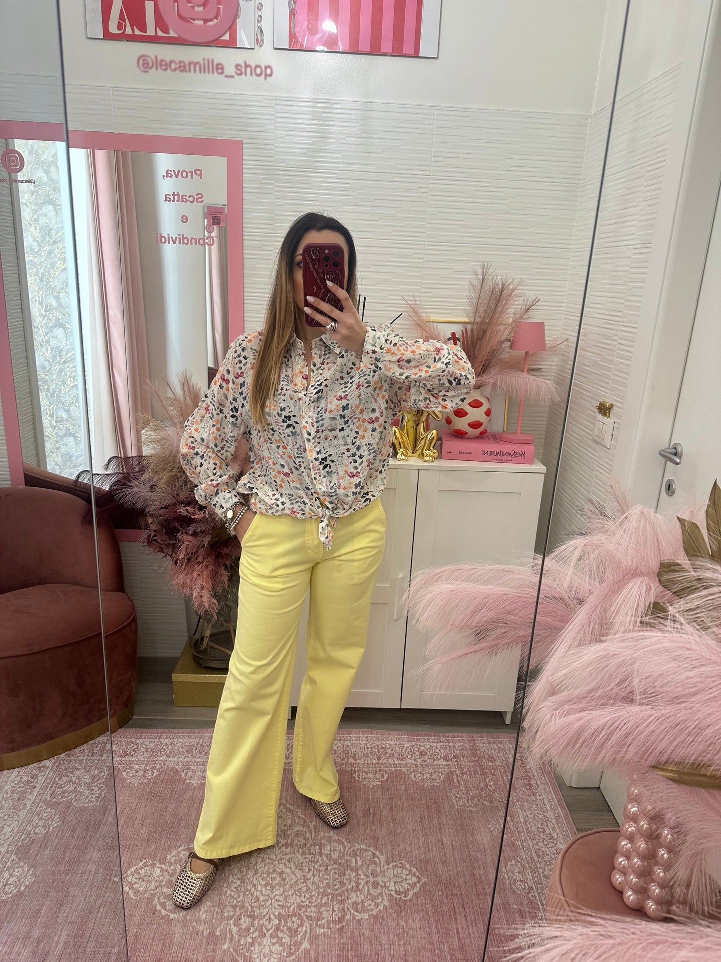 Denim cotone giallo