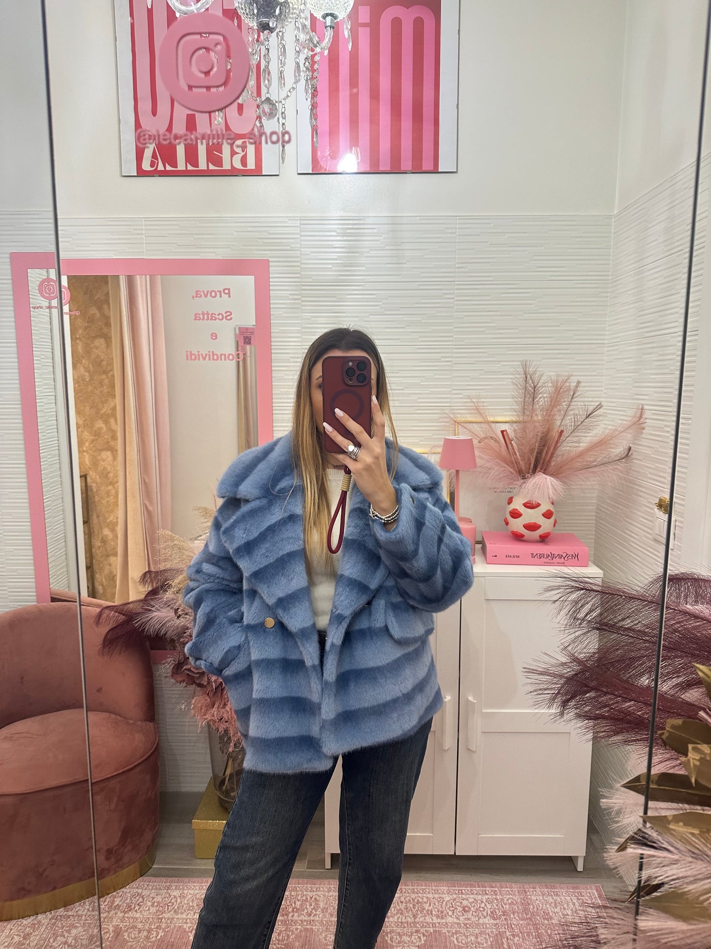 Ecopelliccia doppiopetto