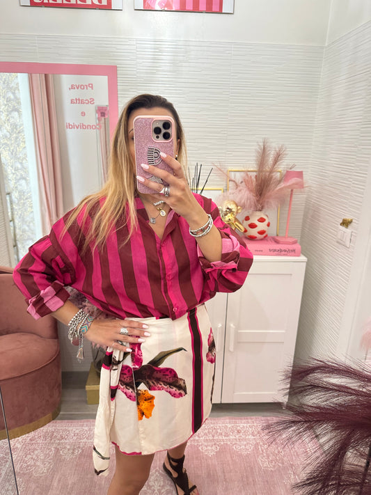 Mini gonna pareo fiore