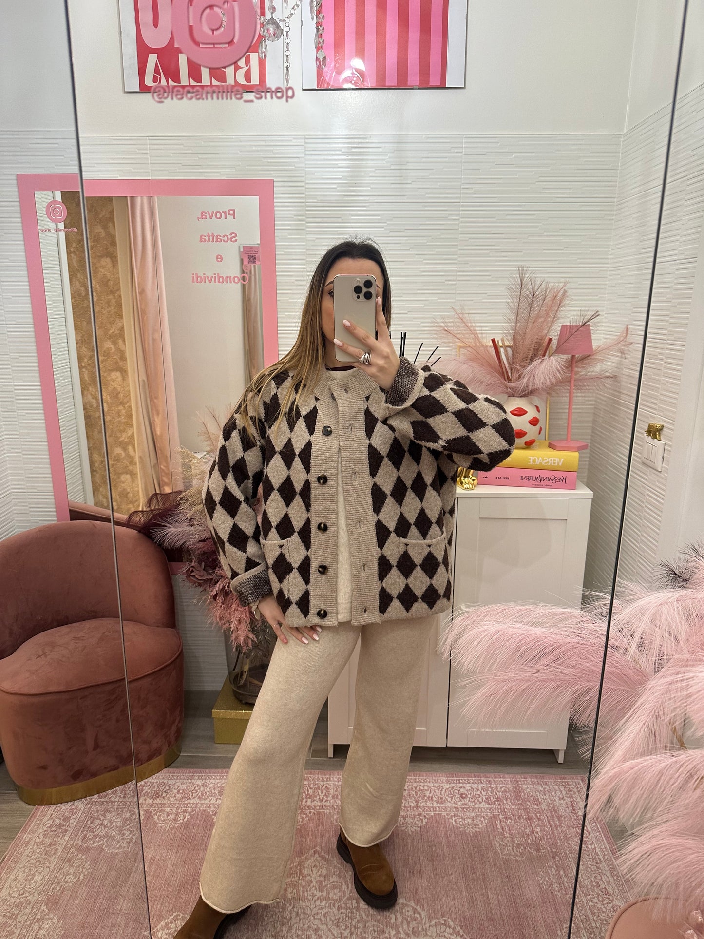 Cardigan rombi
