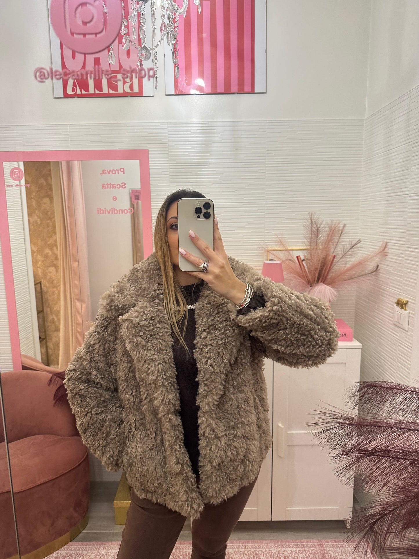 Ecomontone double - face Taupe