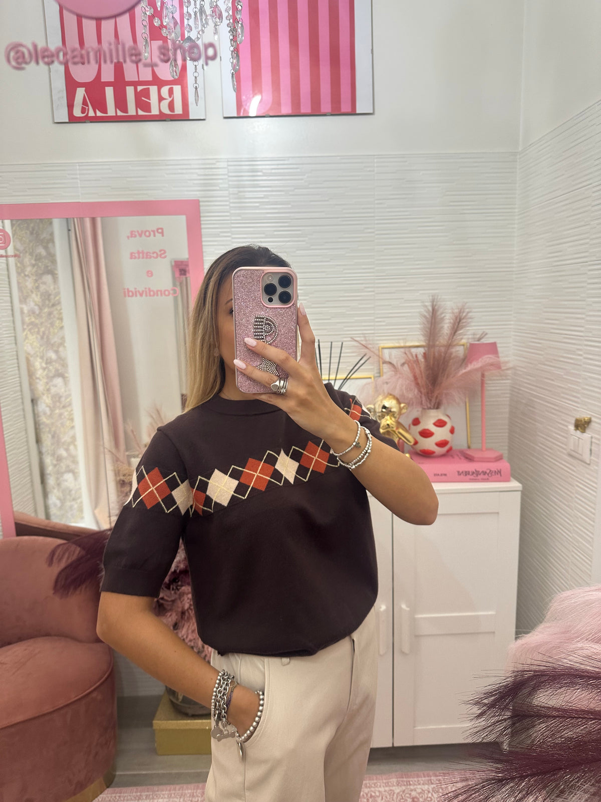 Maglioncino rombi