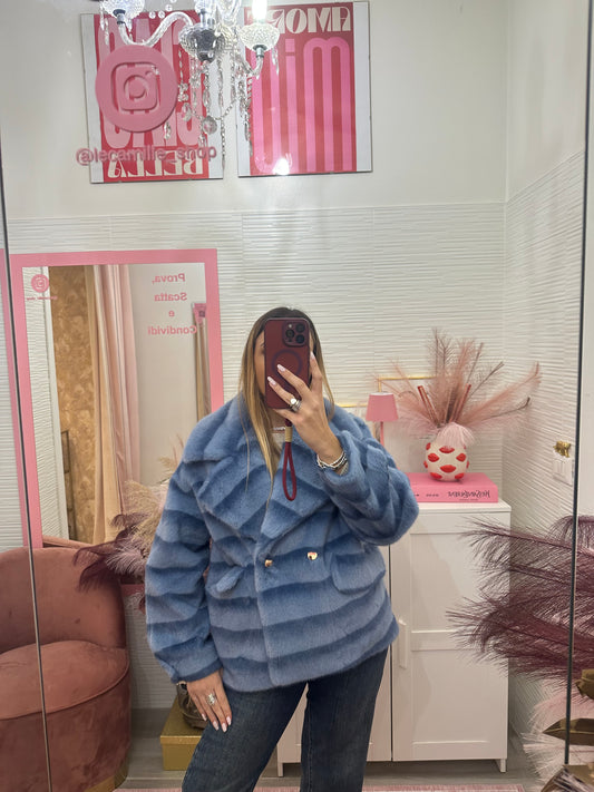 Ecopelliccia doppiopetto