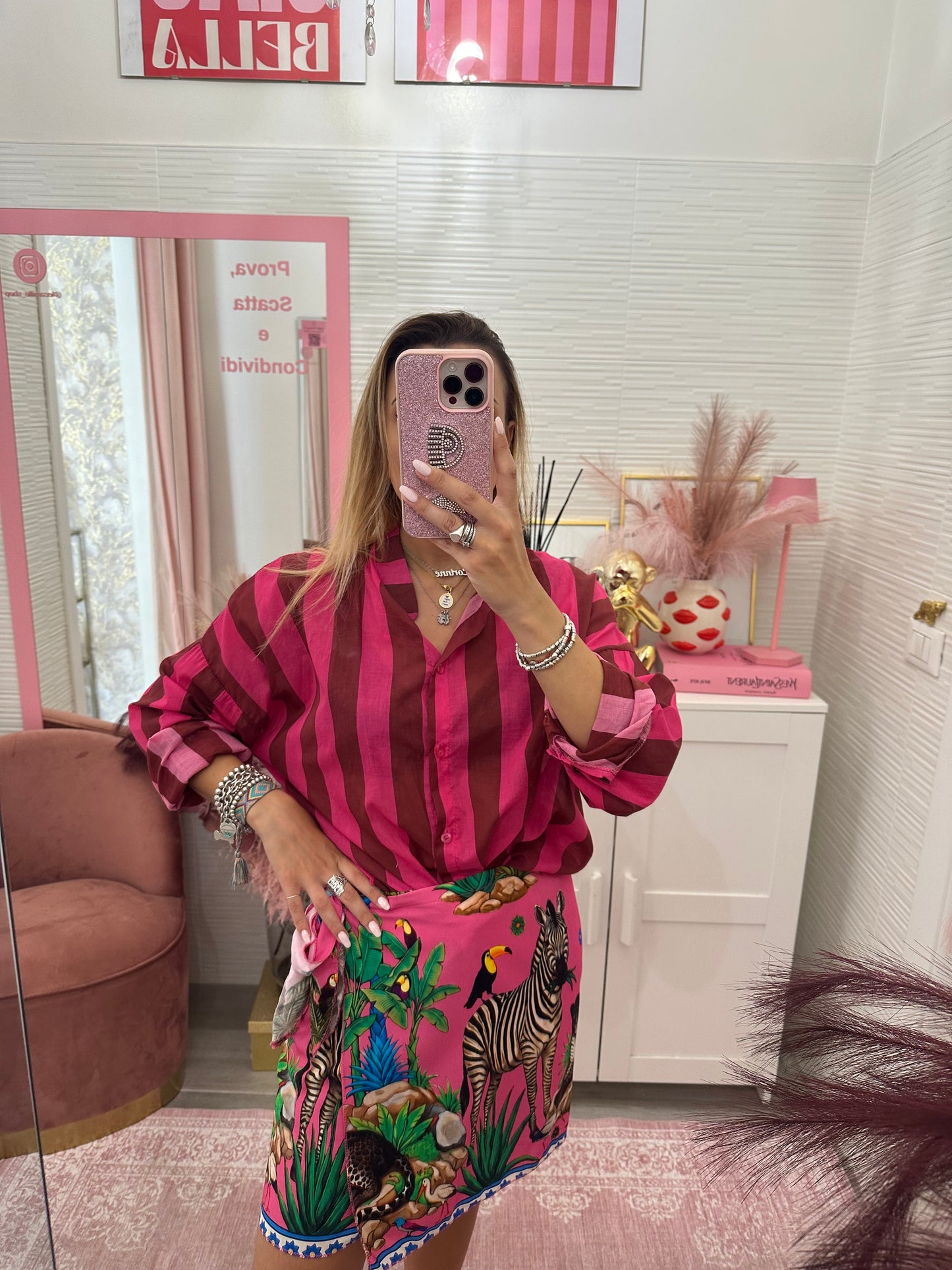 Mini gonna pareo zebra