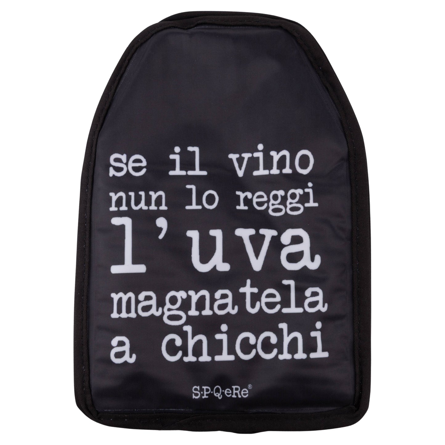 Glacette Nera con scritta