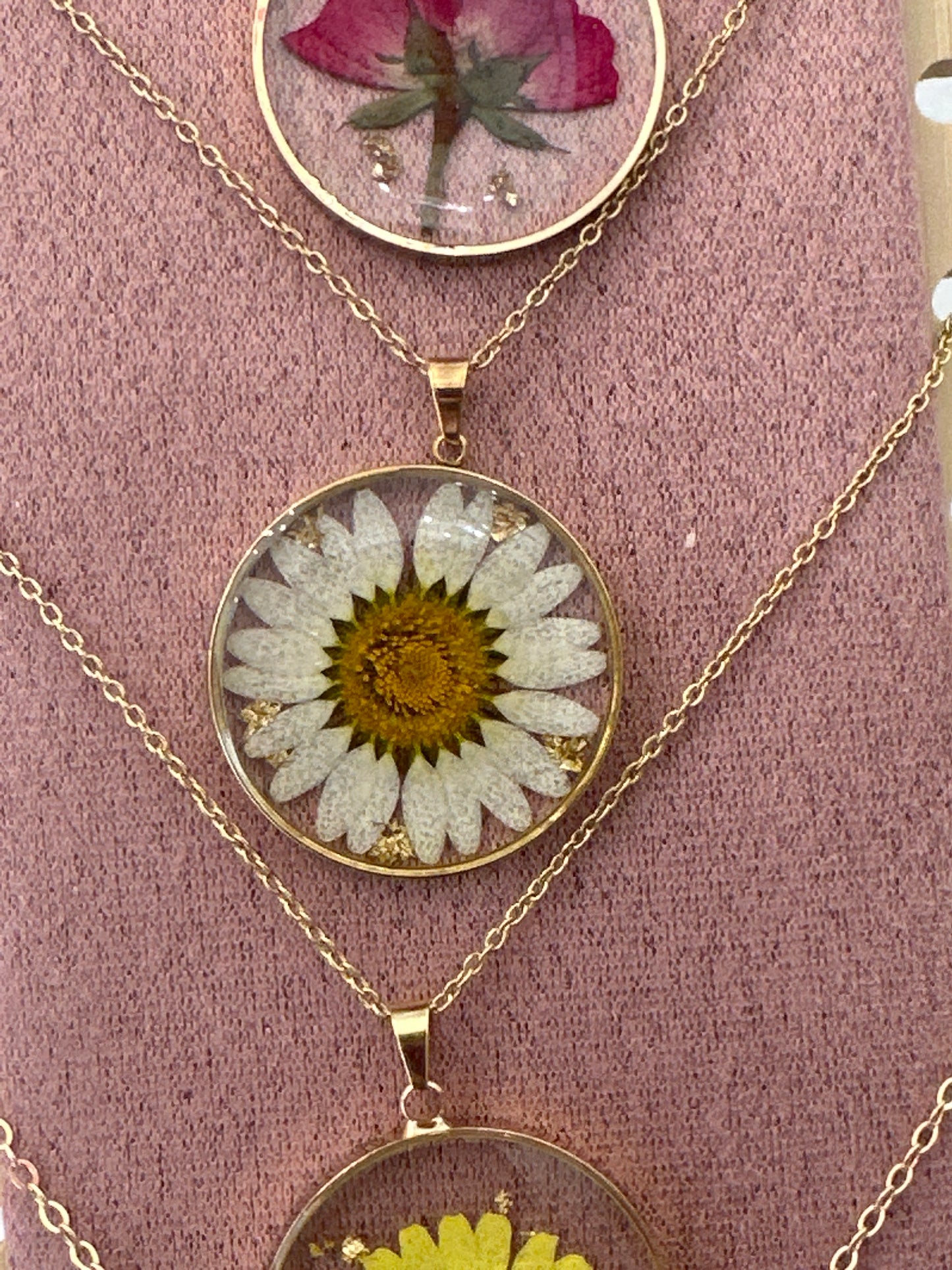 Catenina medaglietta fiore