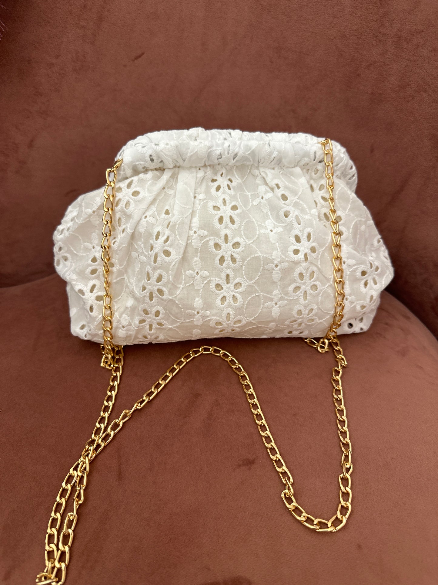 Clutch sangallo con tracolla