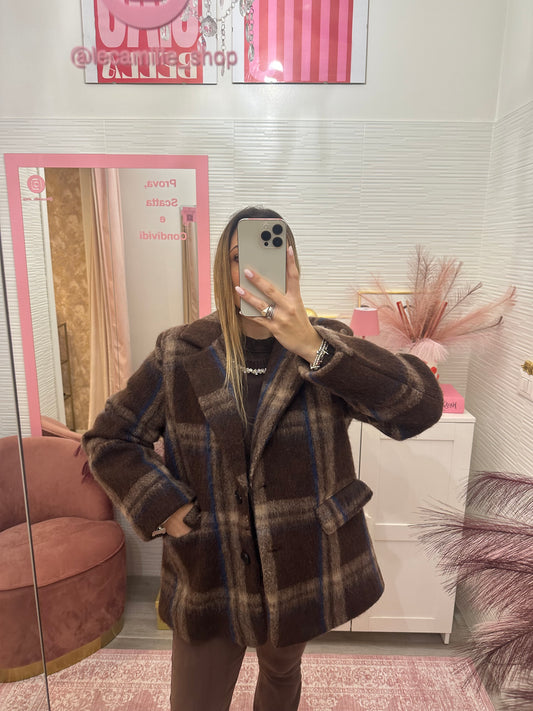 Giacca cappotto quadri