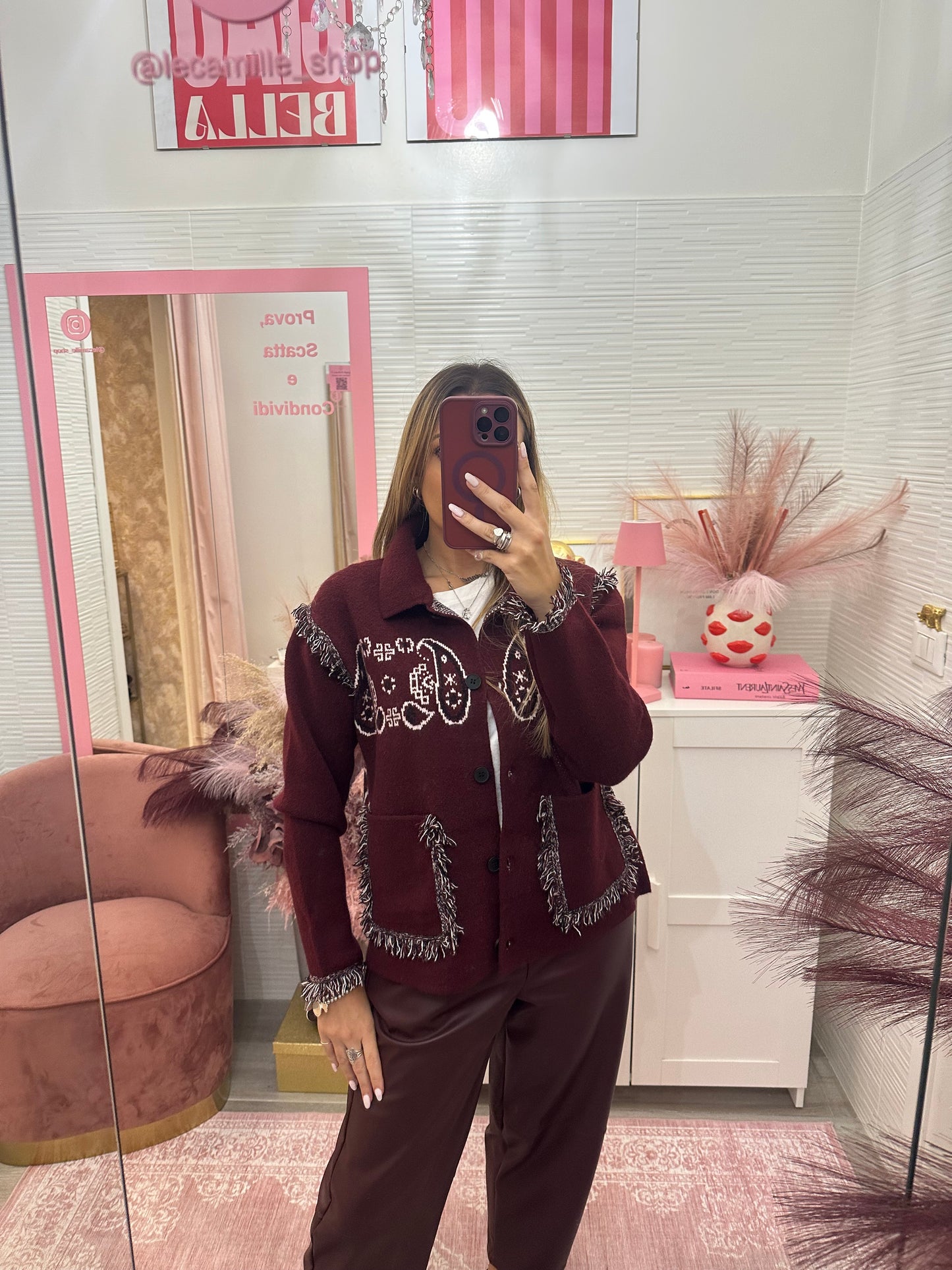 Giacchina bandana bordeaux