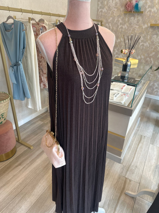 Abito lurex marrone