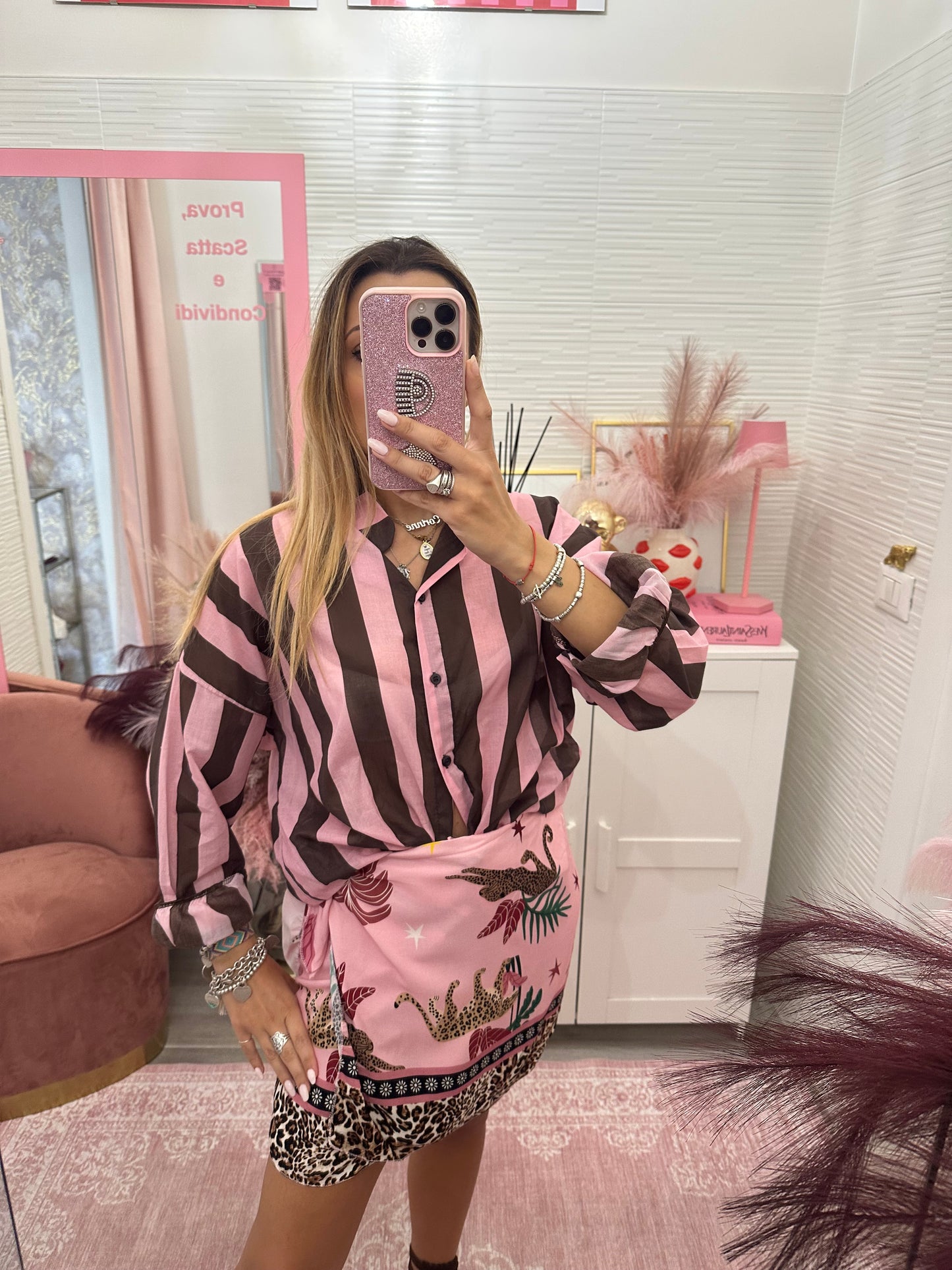 Mini gonna pareo tigre