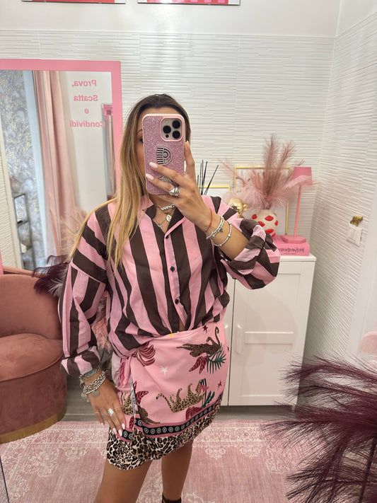 Mini gonna pareo tigre