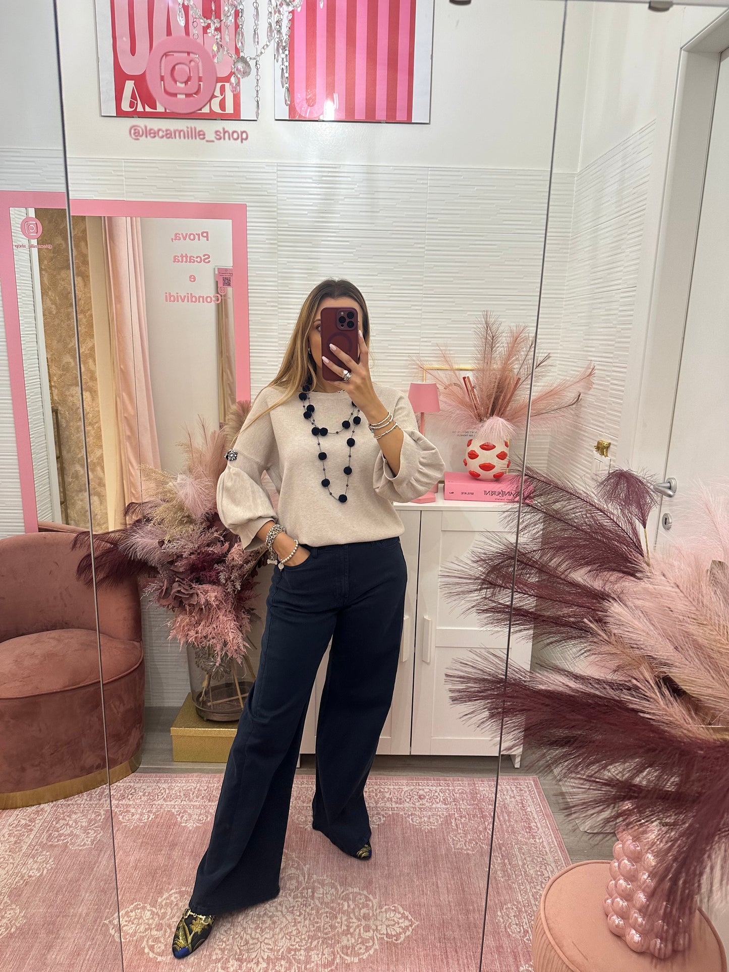 Maglioncino 3/4 strass