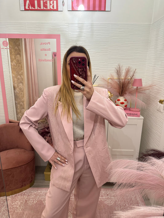 Blazer over con ricami
