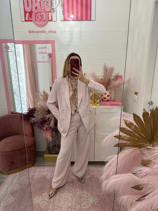 Pantalone sartoriale rosa
