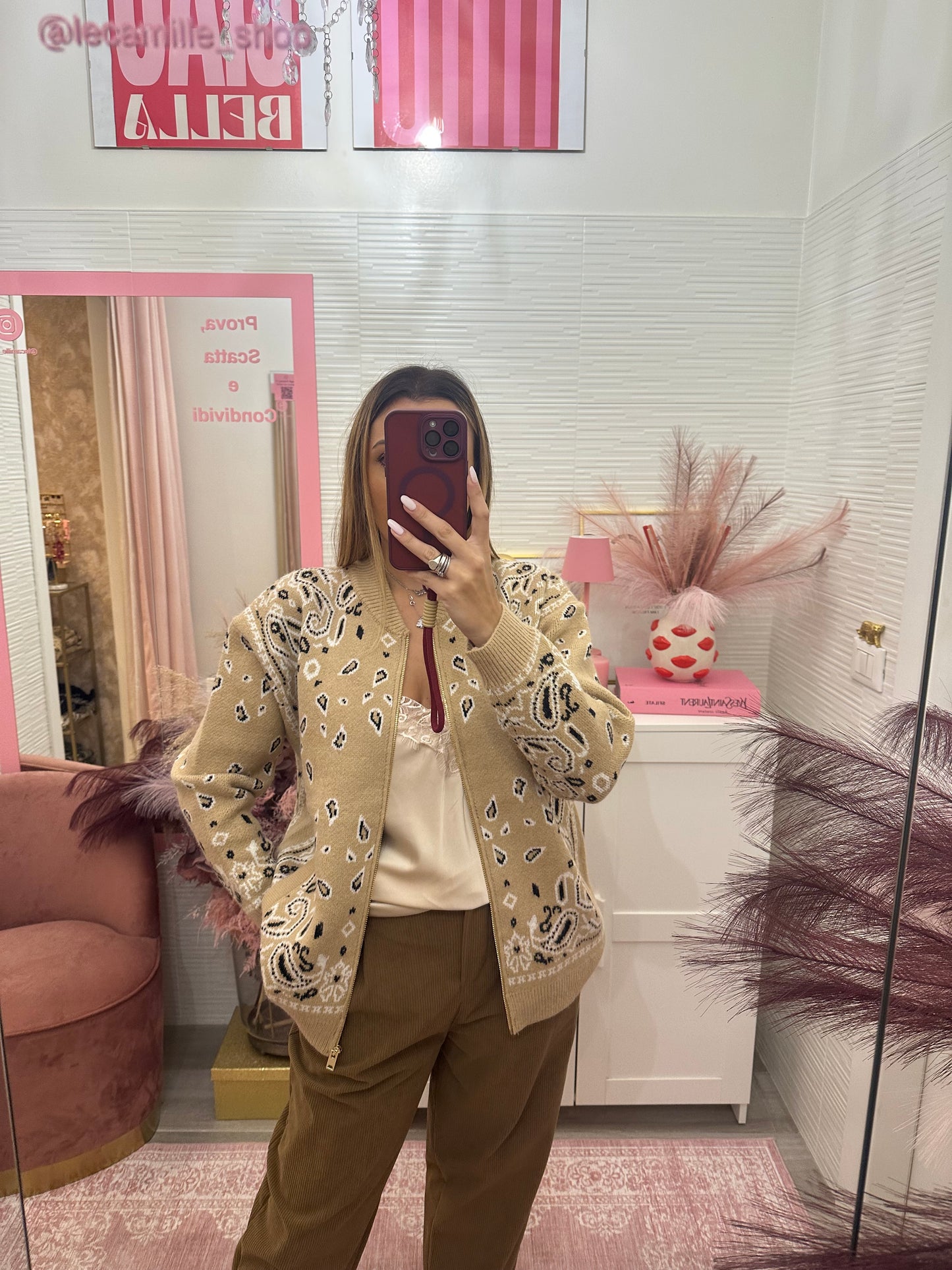 Bomber bandana con zip