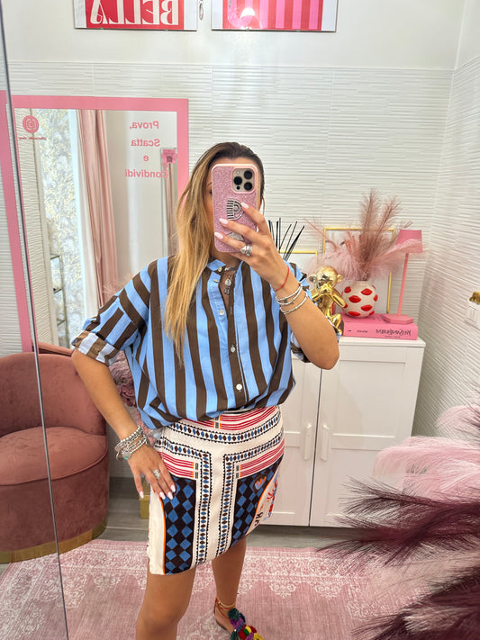 Mini gonna pareo aragosta