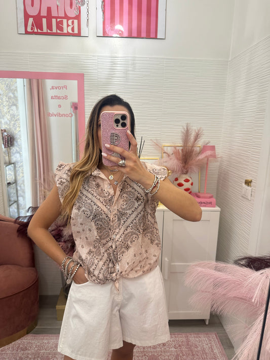 Camicia bandana beige