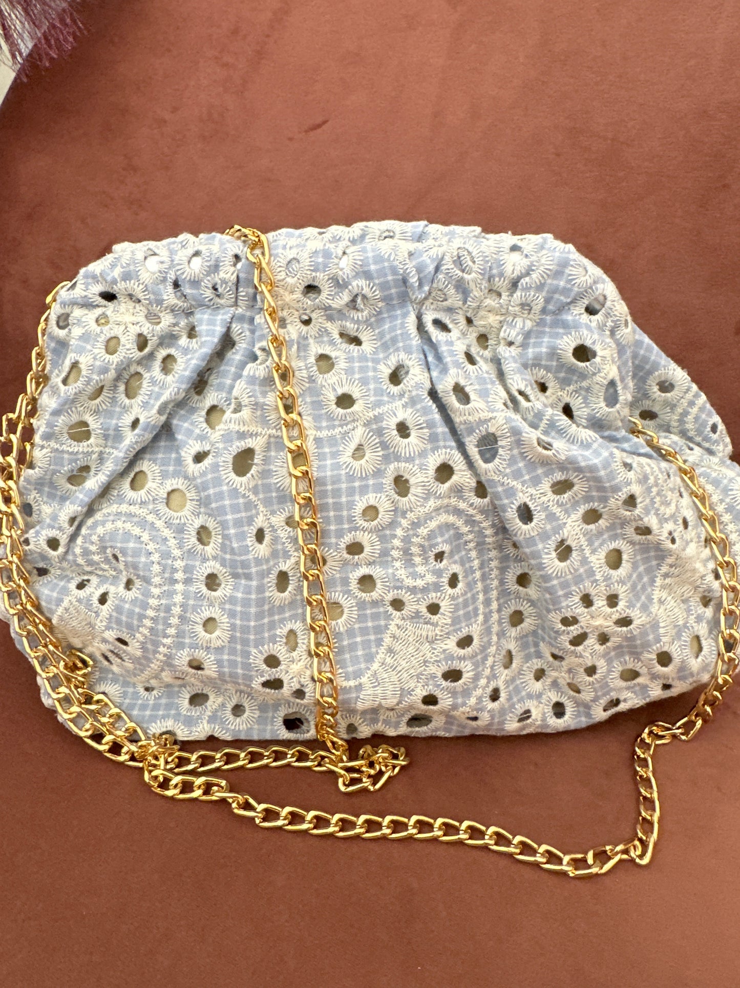 Clutch sangallo con tracolla