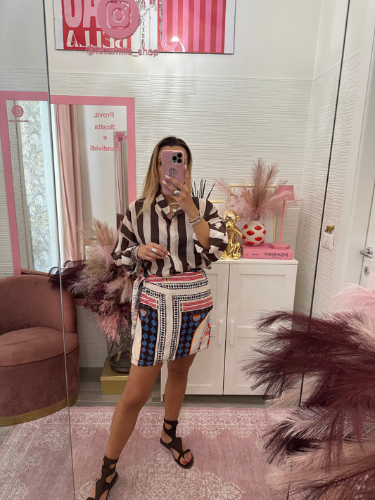 Mini gonna pareo aragosta
